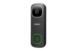 2K QHD Wi-Fi Video Doorbell with Person Detection (Wired) (Black)